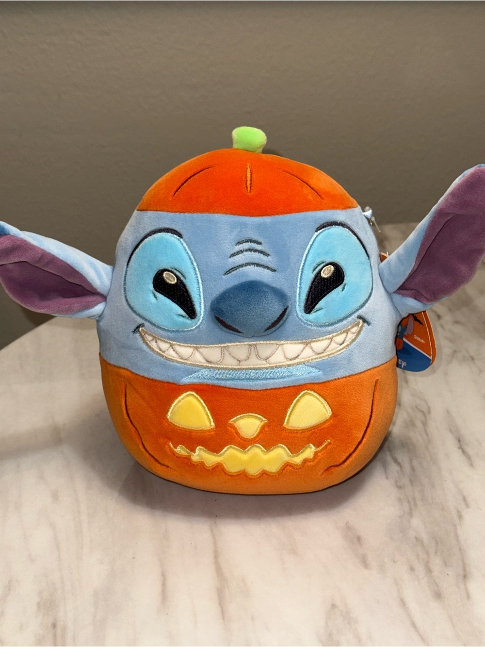 Squishmallows Disney Stitch Halloween Pumpkin Plush Small 6-14"